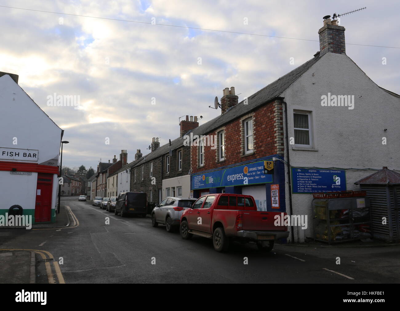 Errol street scene Perthshire Scotland January 2017 Stock Photo