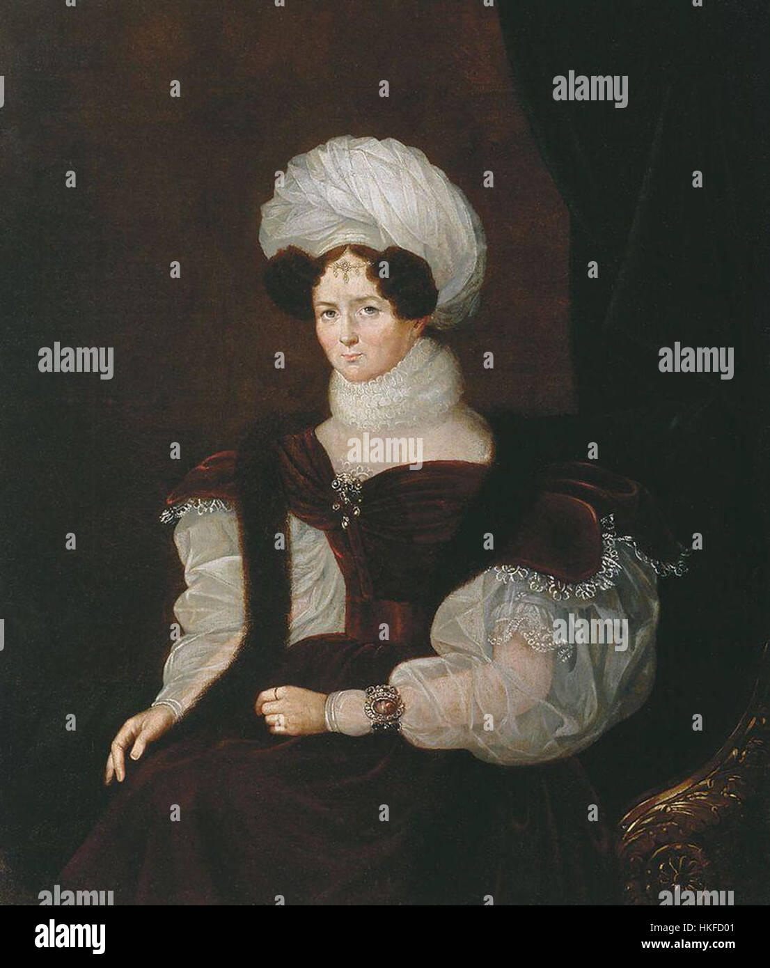 Portrait of the Princess T.V. Golitsyna 1835 1836 Stock Photo - Alamy