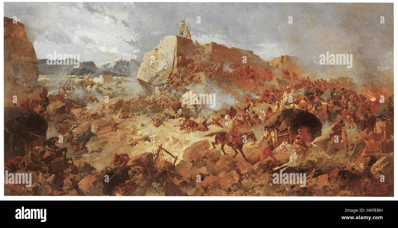 Siege of Geok Tepe Stock Photo Alamy