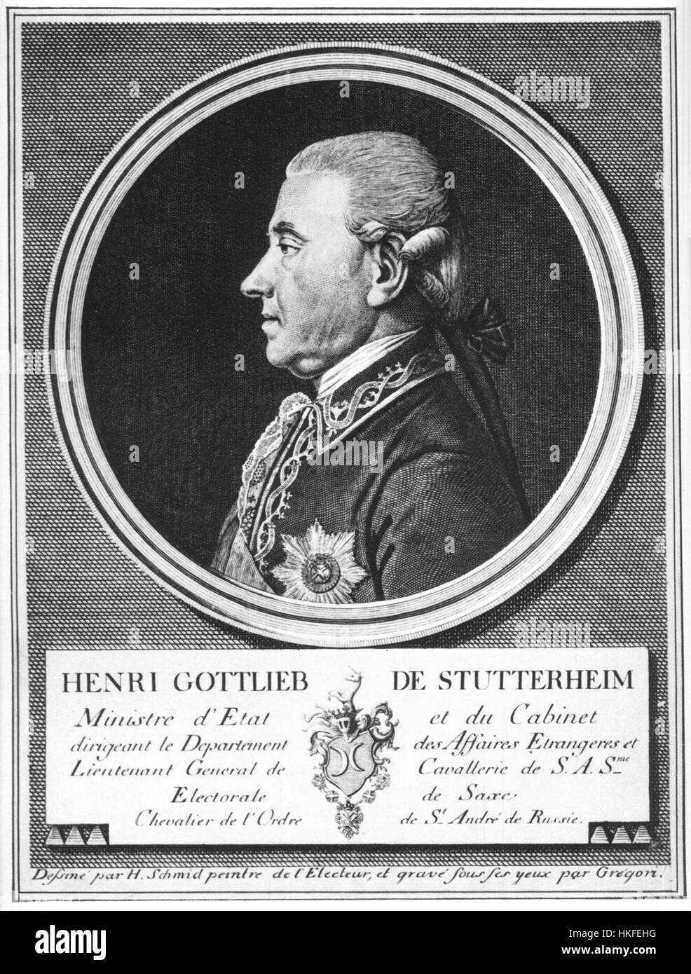 This painting of Heinrich Gottlieb von Stutterheim, a prominent figure ...