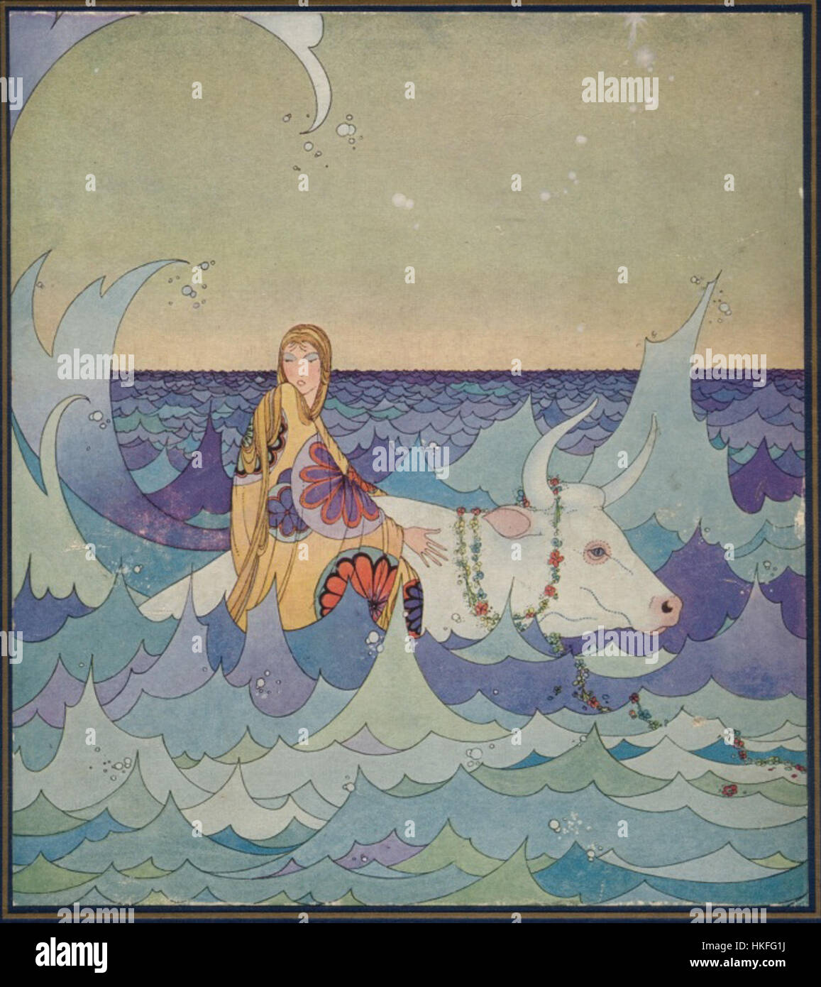 This artwork titled *Vfs Europa and the Bull 002* illustrates the myth ...
