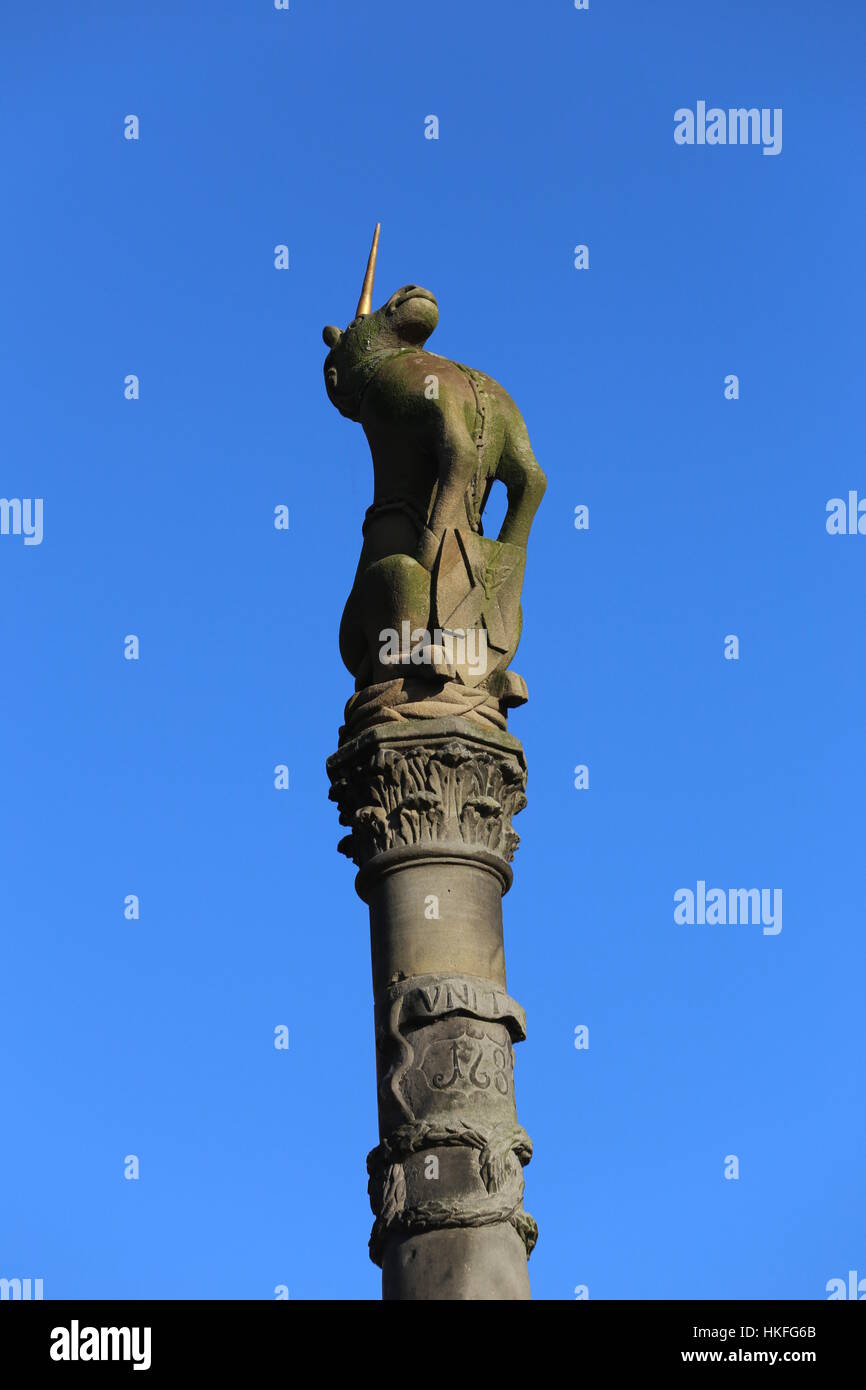 Mercat Cross Cupar Scotland  January 2017 Stock Photo