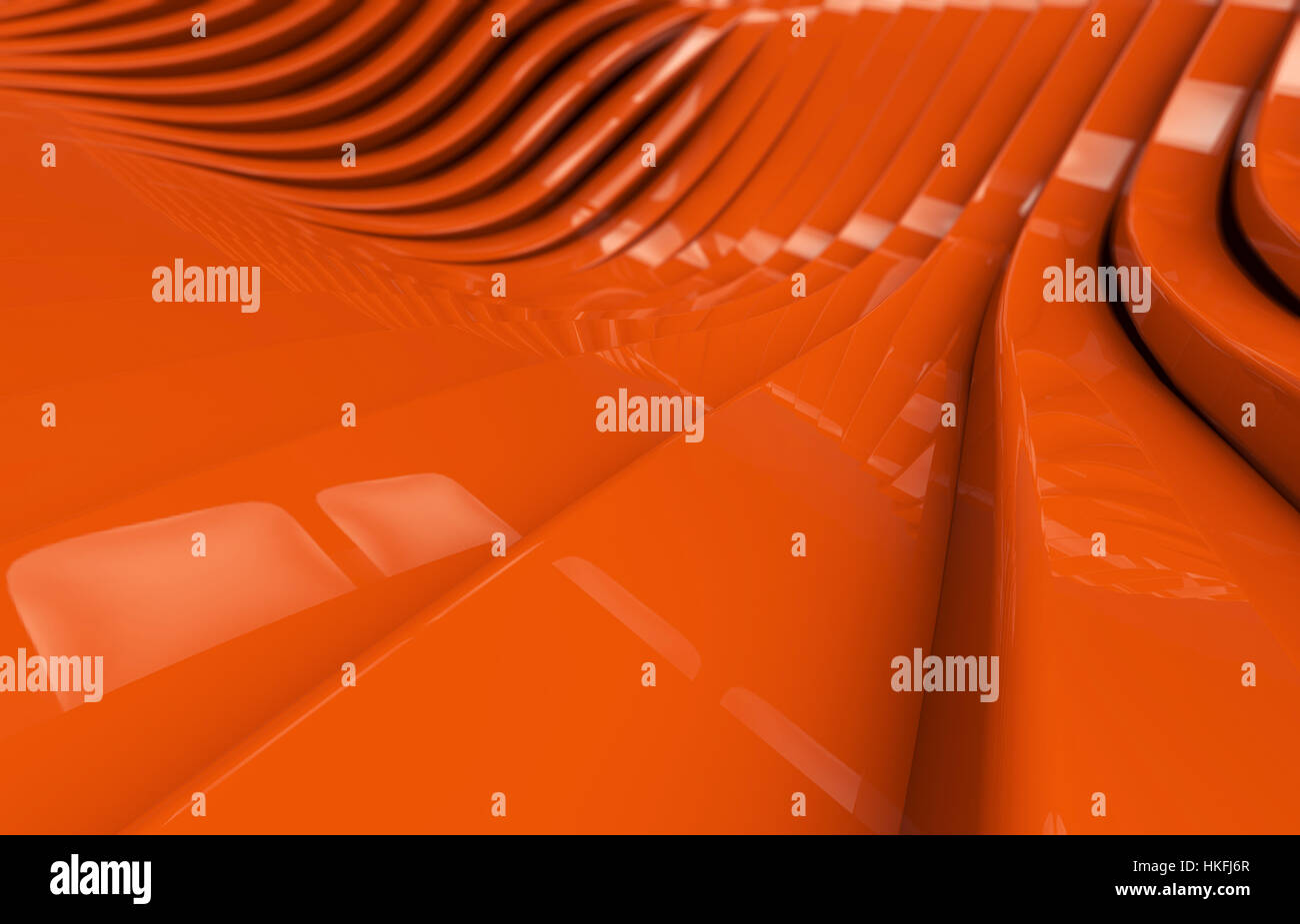 Abstract orange glossy metal Background Stock Photo Alamy
