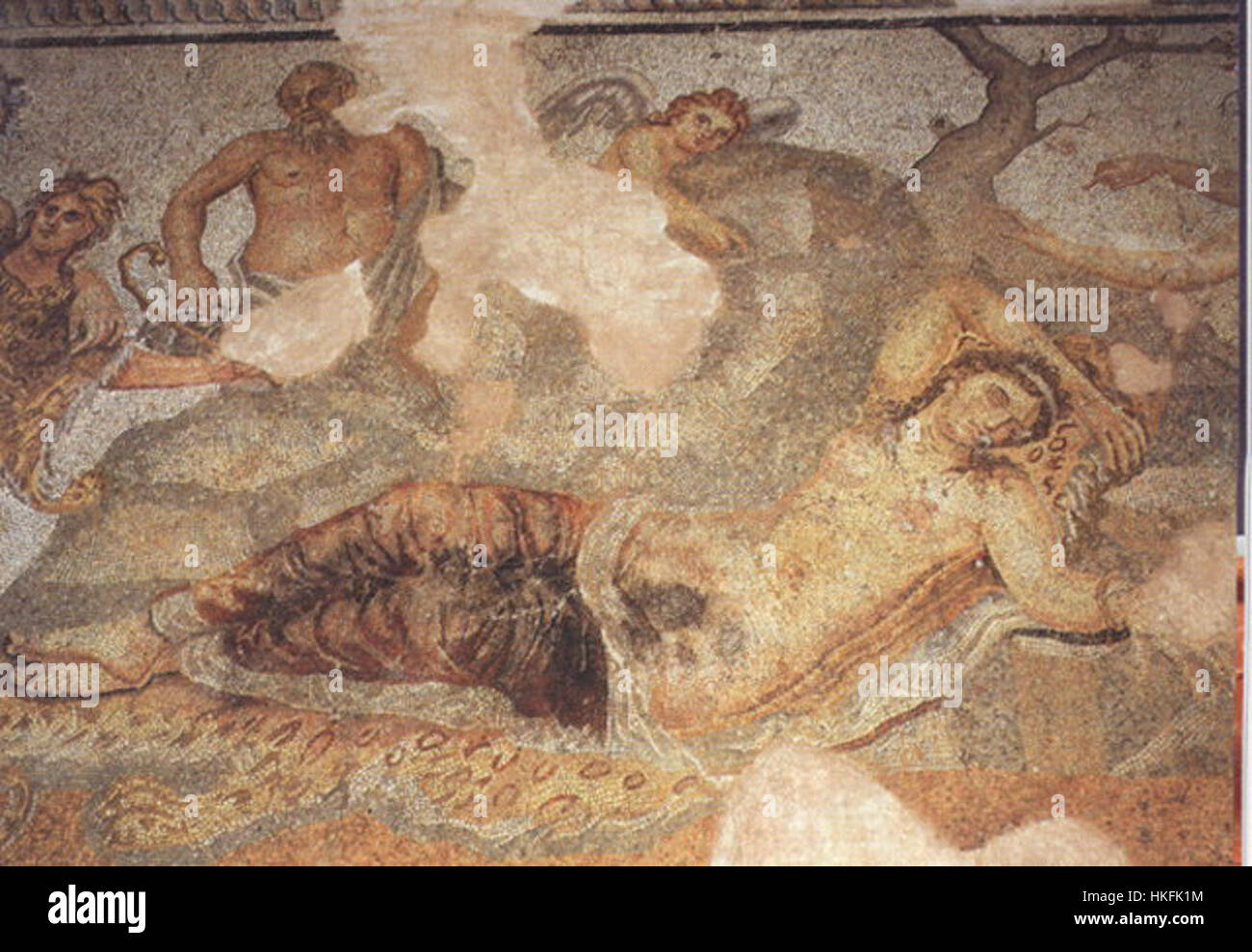 This artwork depicts the mythological figures of Dionysus and Ariadne ...