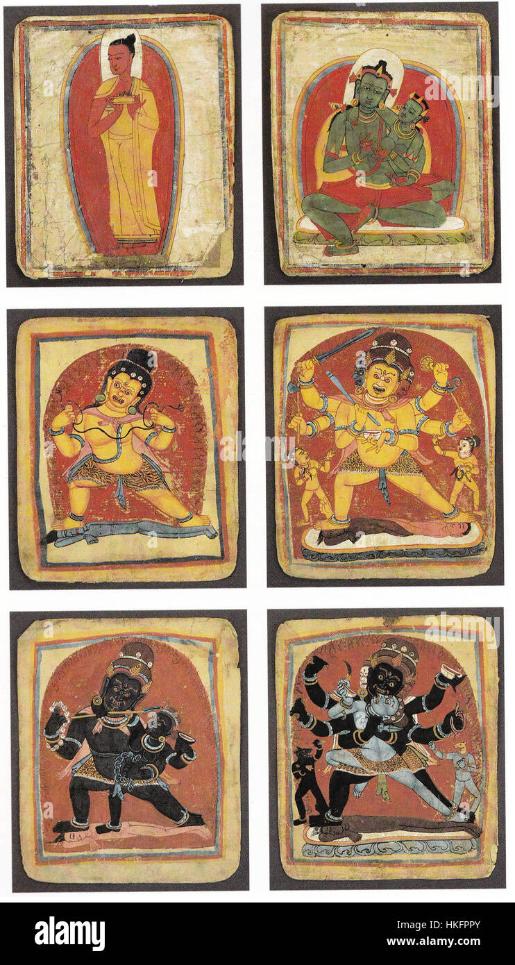 Representational Ritual These six small paintings depict rituals for initiation, showcasing ...
