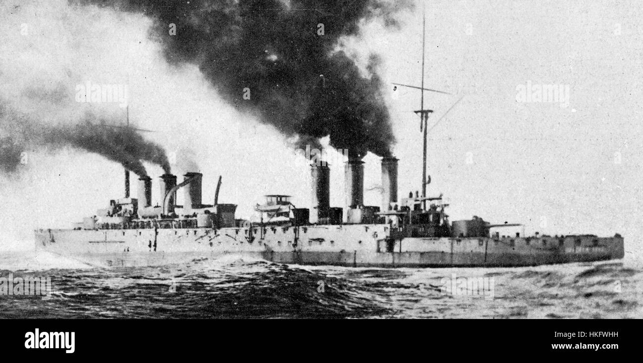 The painting 'Dreadnoughts Waldeck Rousseau' features the French ...