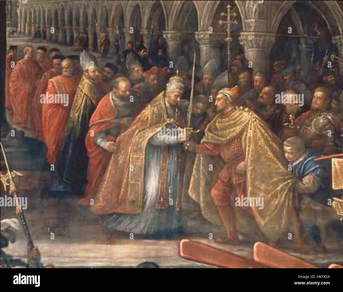 This painting depicts the Doge of Venice on the verge of setting sail ...
