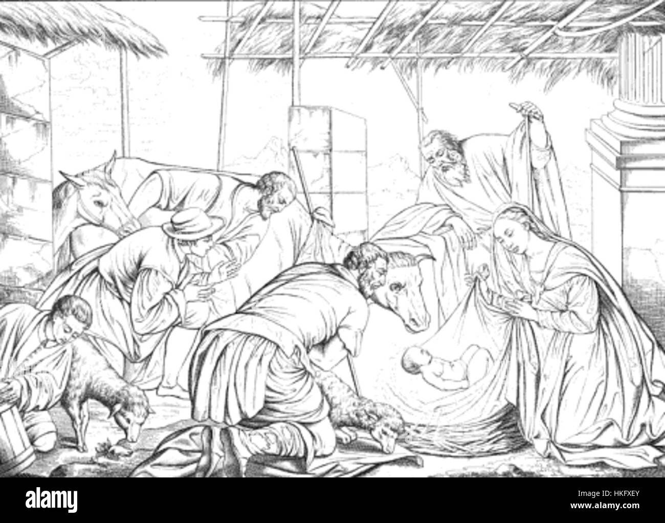 Adorazione dei pastori Stock Photo Alamy
