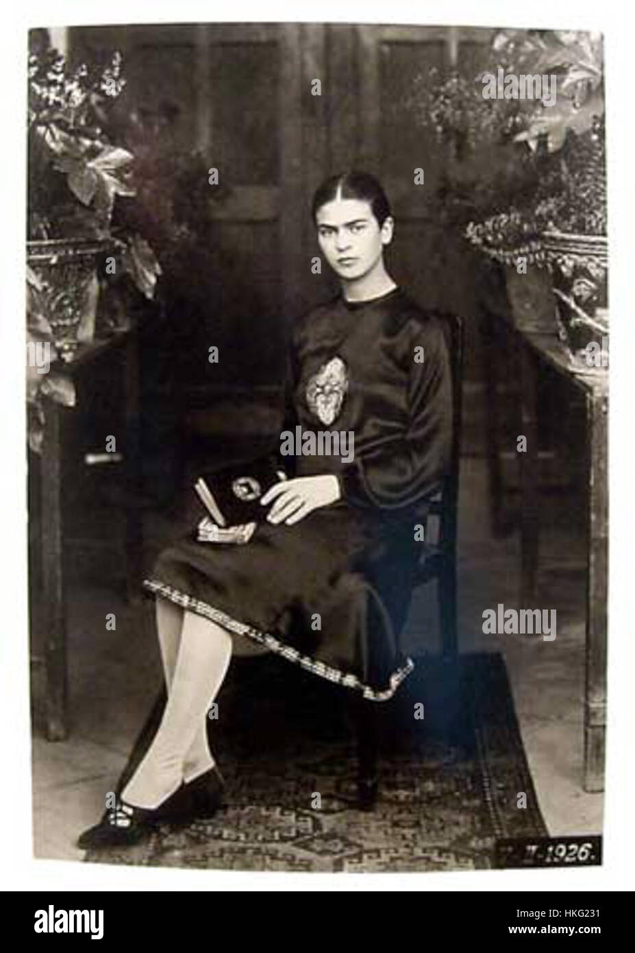 Frida Kahlo, by Guillermo Kahlo 4 Stock Photo
