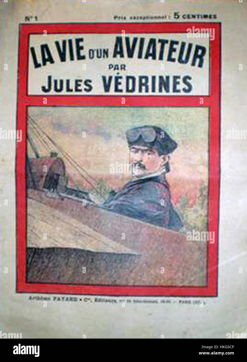 The painting 'Aviateur Vedrines 3' honors French aviator René Vedrines, who gained fame for his aviation feats during the early 20th century. The work captures the spirit of early aviation in a dynamic and historic portrayal. Stock Photo