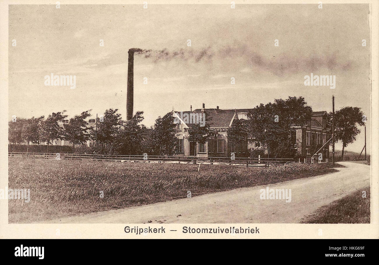Grijpskerk   stoomzuivelfabriek de Kievit Stock Photo