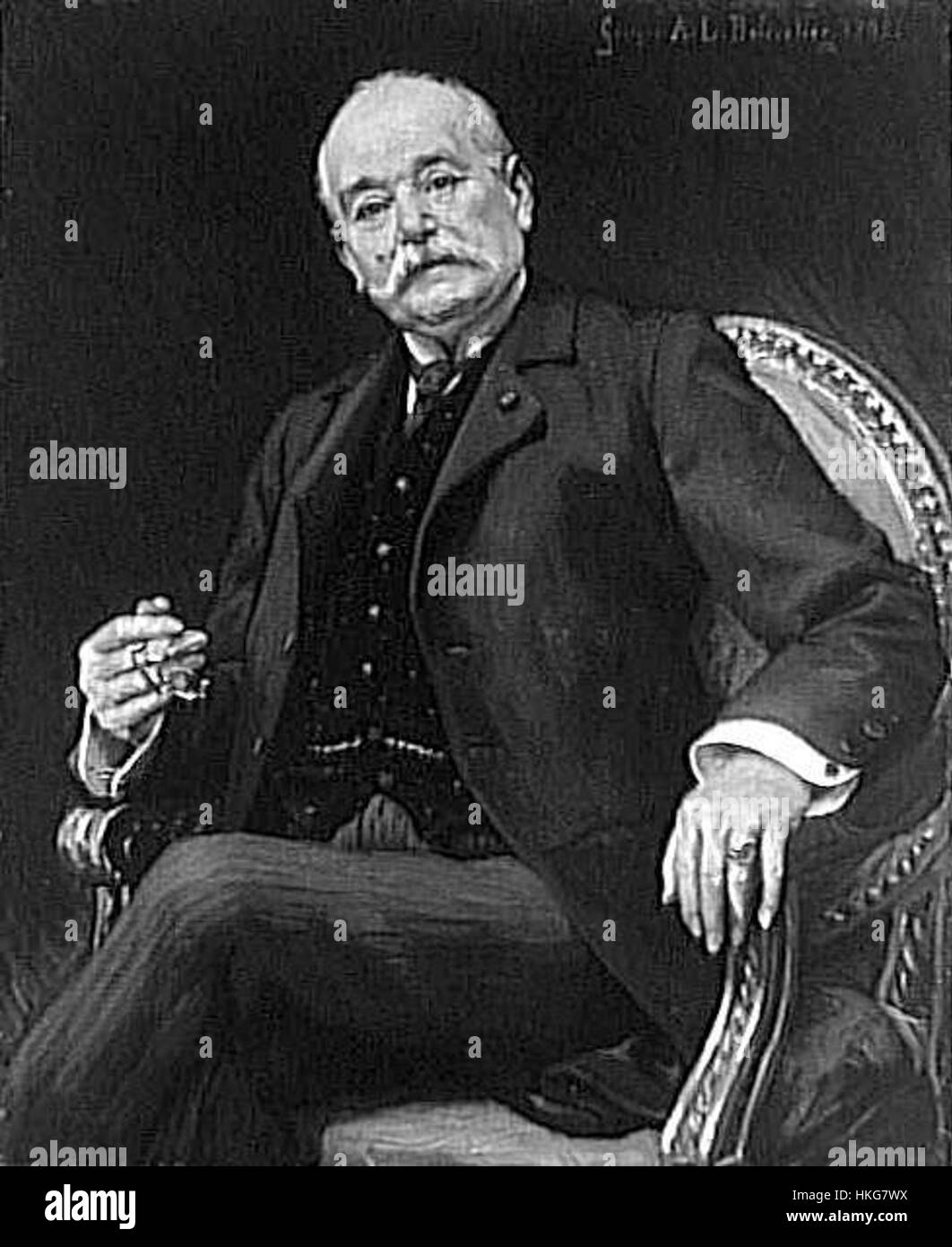 This 1908 portrait of M. Alain Chartier captures the likeness of the ...