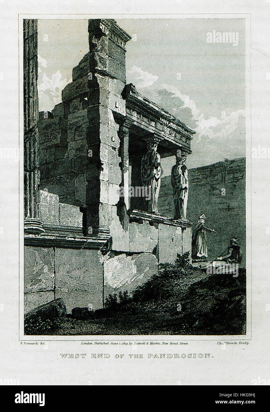 West end of the Pandrosion Dodwell Edward 1819 Stock Photo Alamy