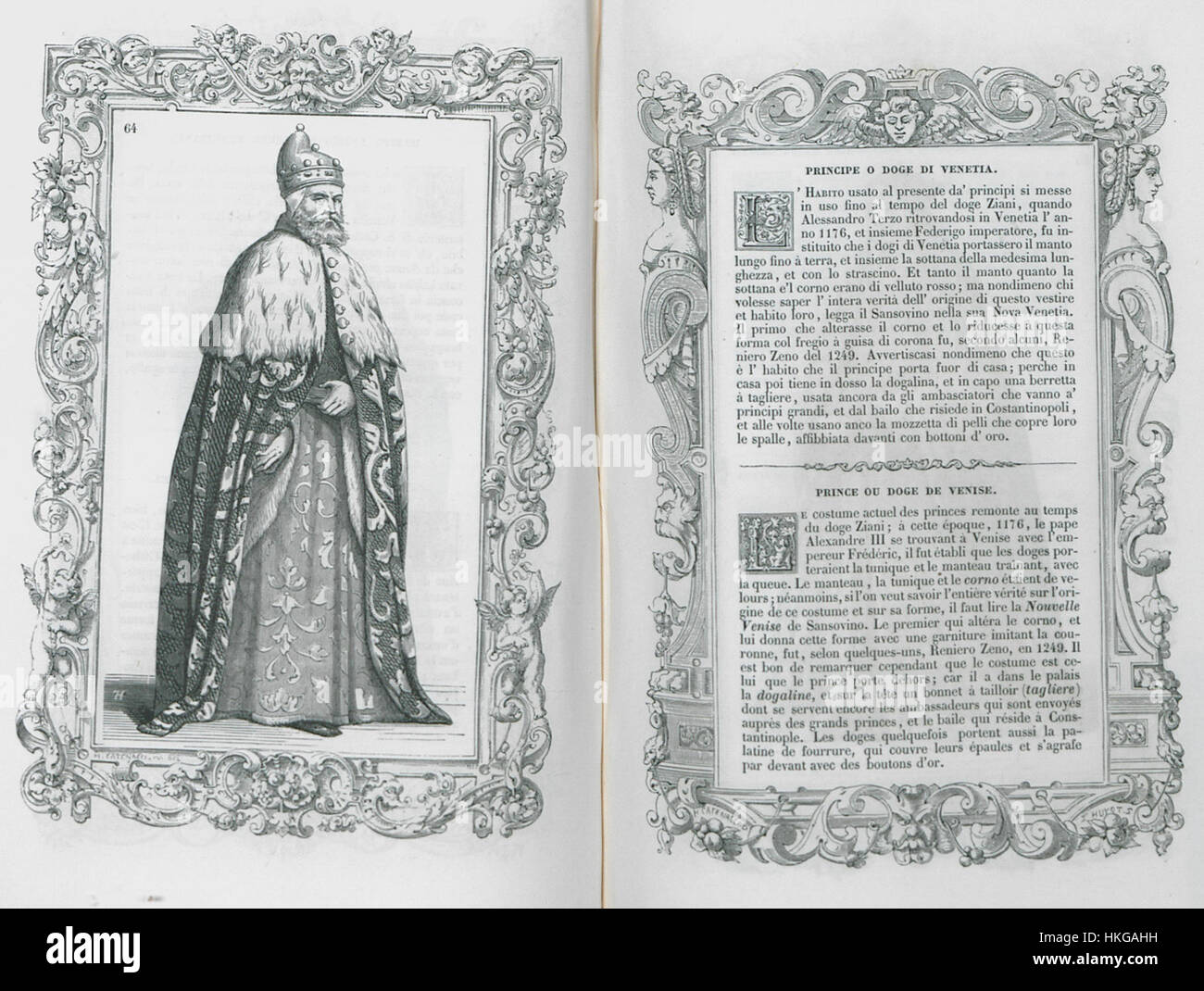 First Doge A historical portrait titled 'Principe o Doge di Venetia Vecellio ...