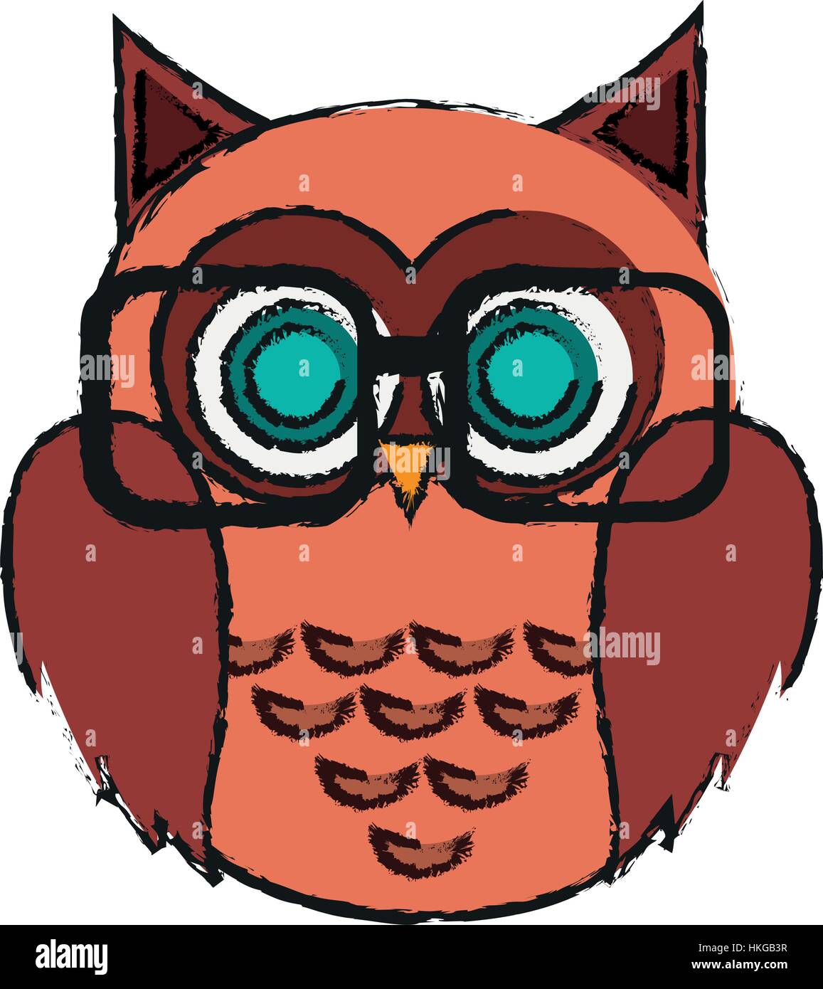 Cartoon Owl Glasses High Resolution Stock Photography and Images Alamy