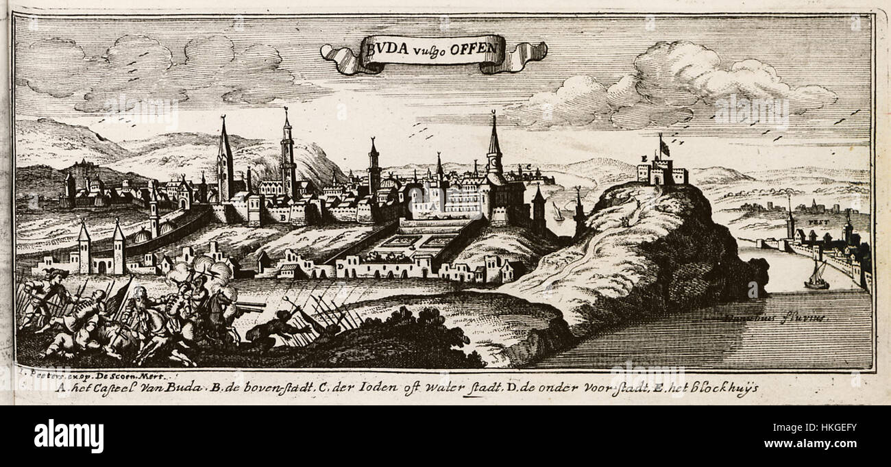 Buda vulgo Offen   Peeters Jacob   1686 Stock Photo
