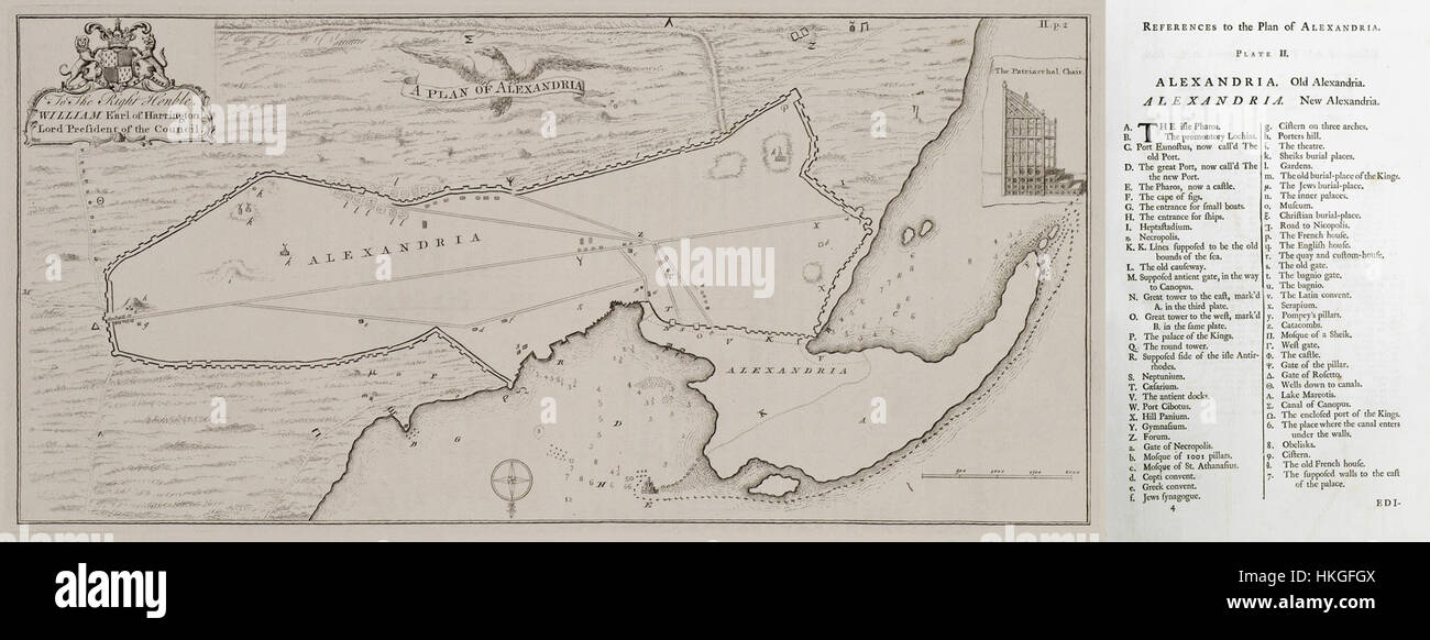 This map, created by Richard Pococke in 1743, offers a detailed plan of ...