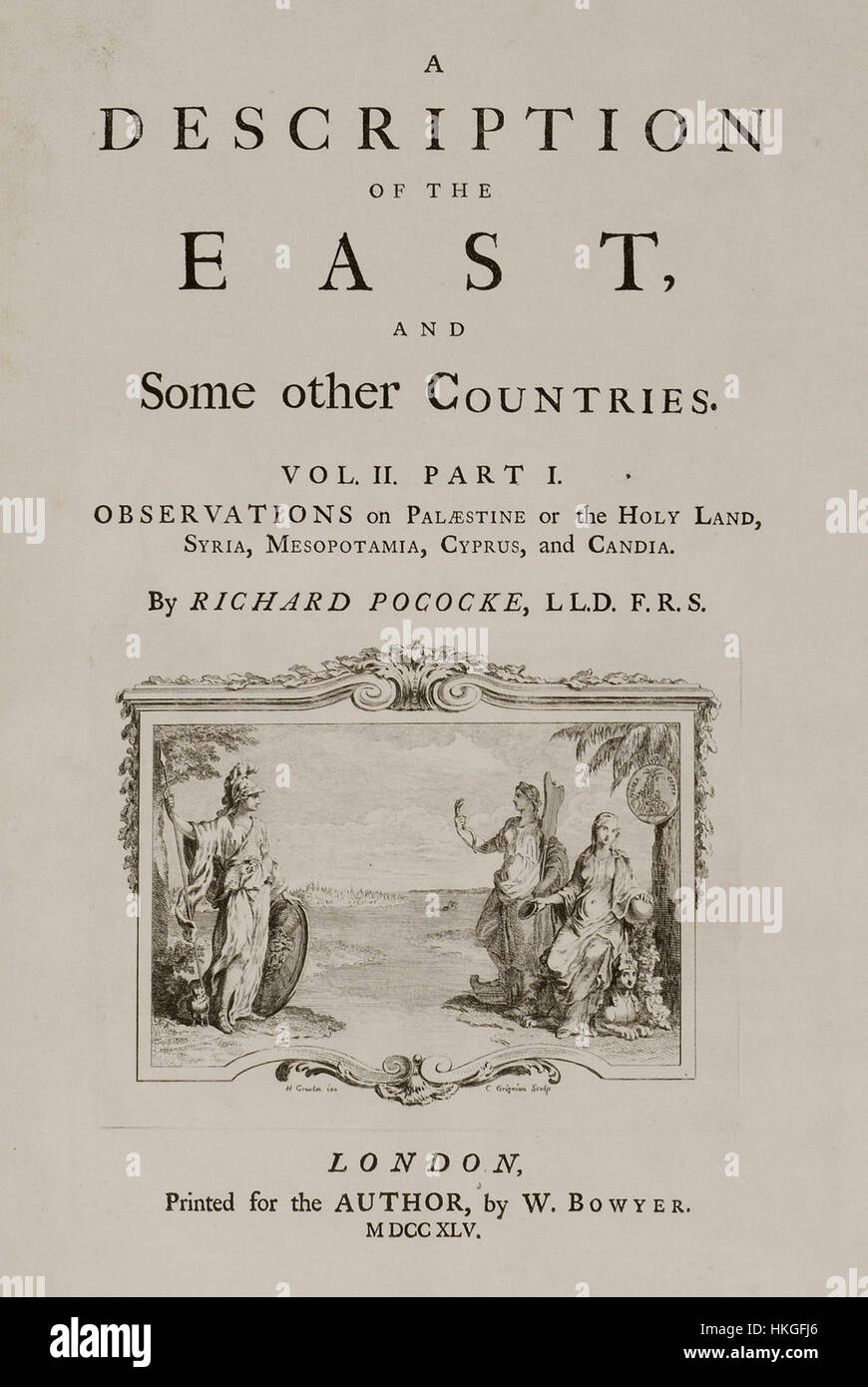 The title page of Richard Pococke's 1745 book offers a glimpse into the ...