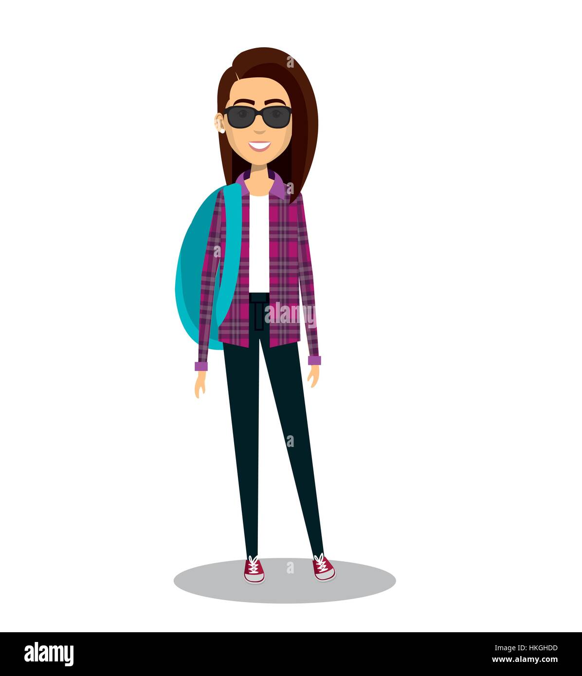 young woman lifestyle avatar vector illustration design Stock Vector ...