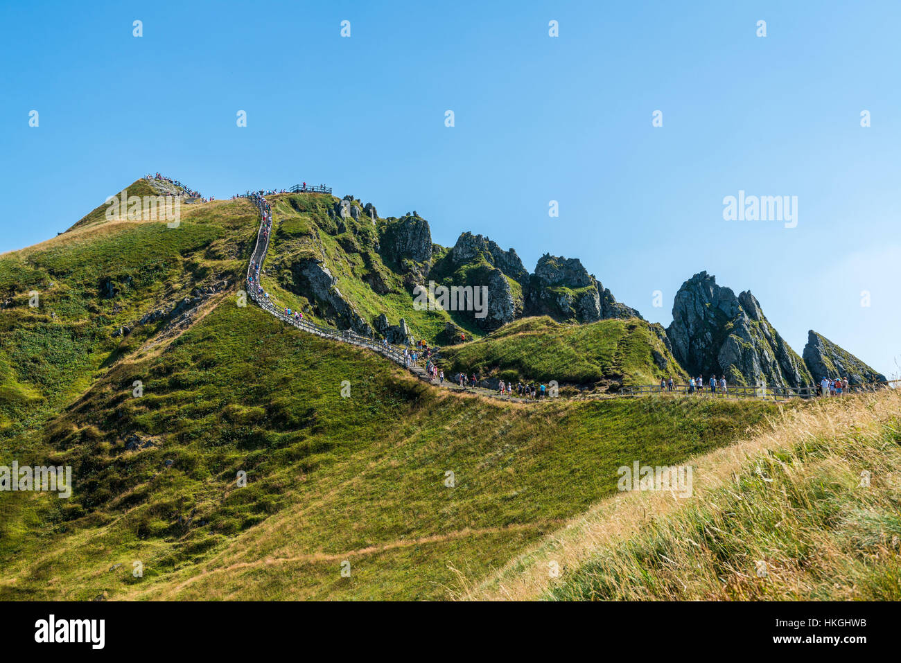 The Puy de Sancy mountain (central France). Stock Photo