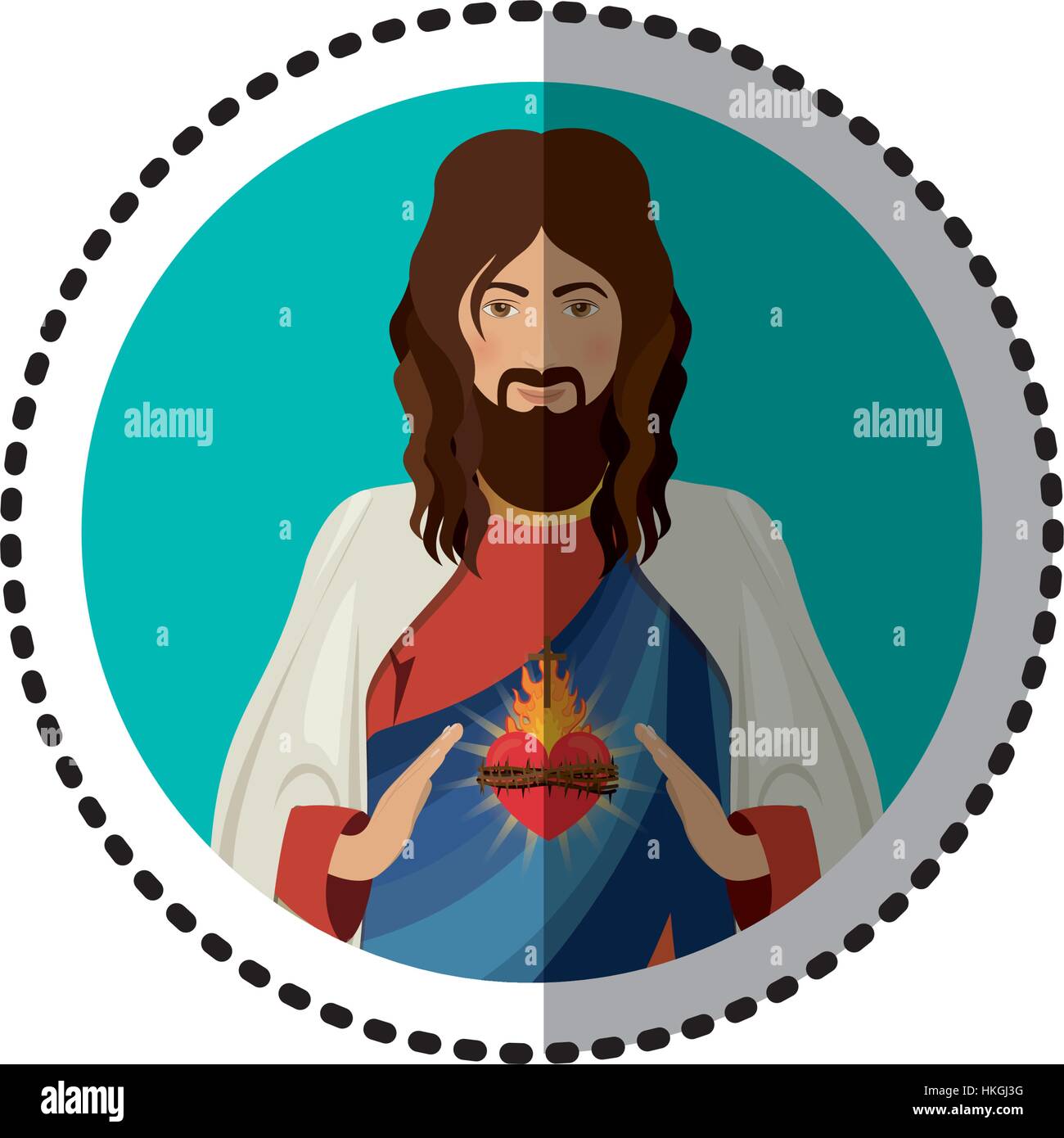 Jesus christ christianity icon vector illustration graphic design Stock ...