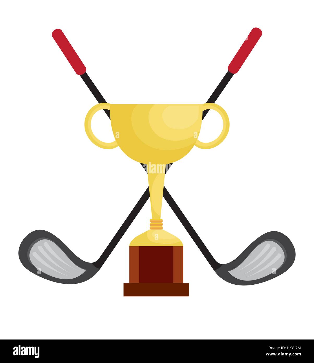 Golf Club Championship Trophy Vector High Resolution Stock Photography