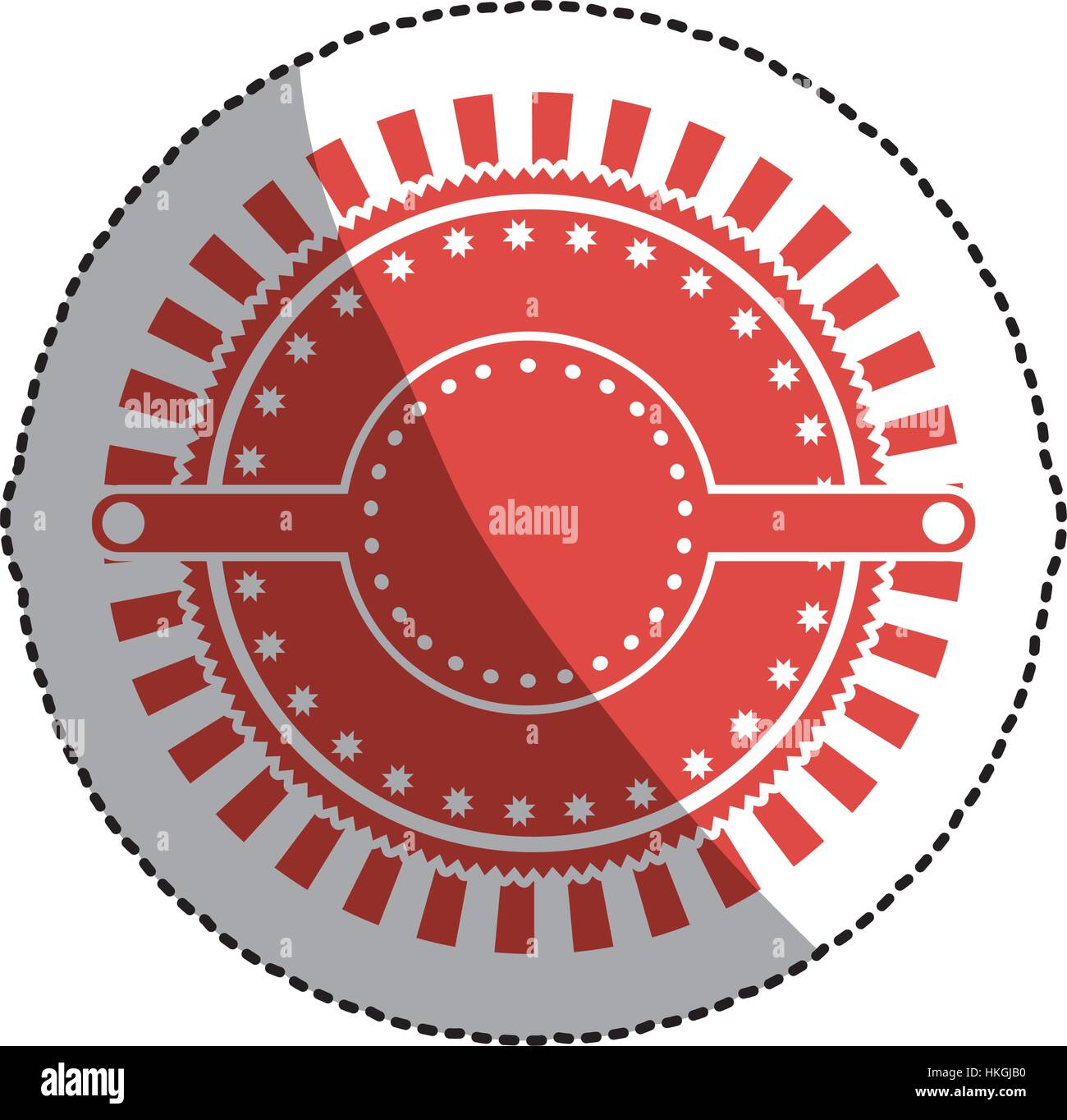 Round emblem ornament icon vector illustration graphic design Stock ...