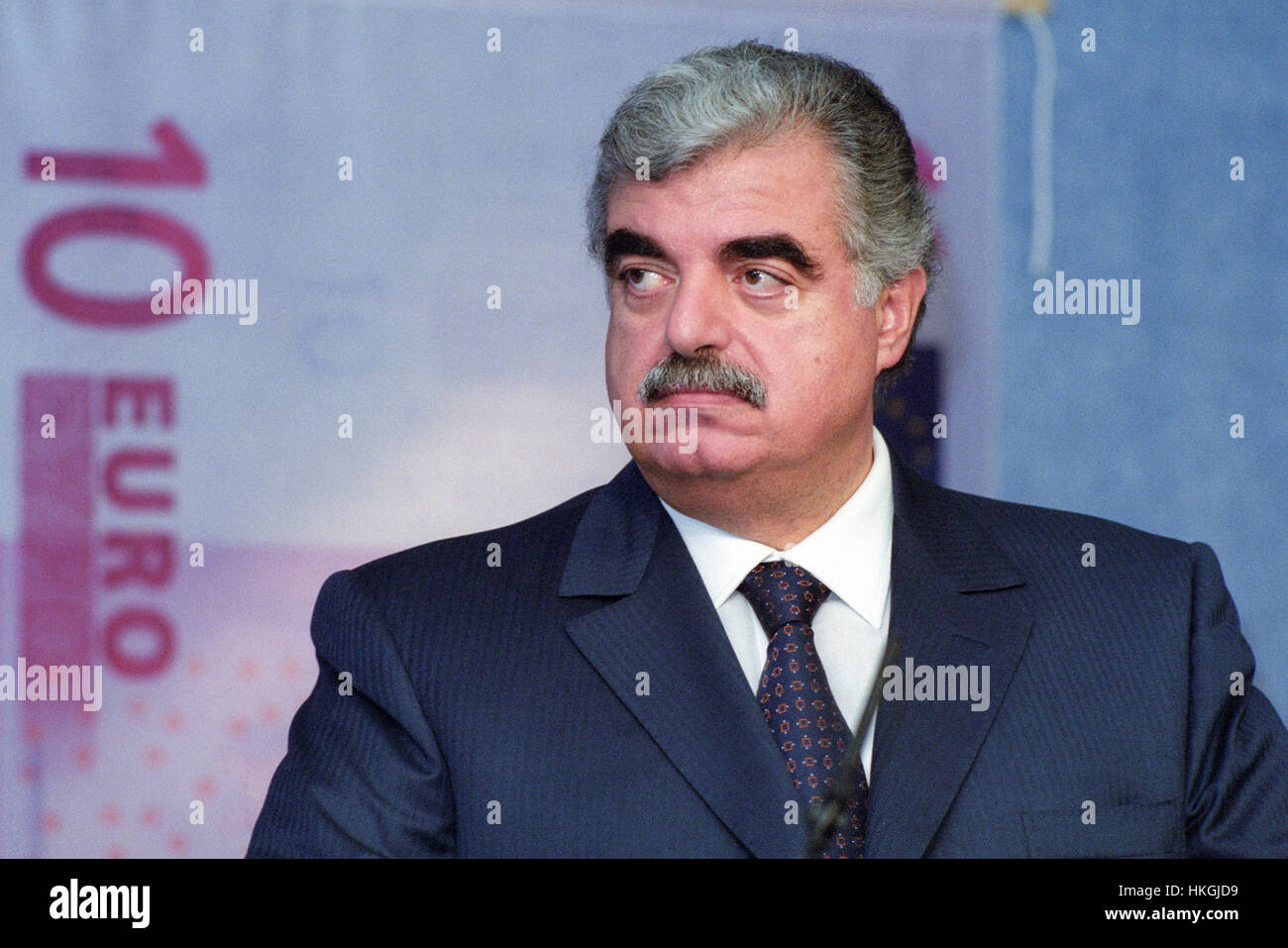 Rafic Hariri (2002/01/10) Stock Photo