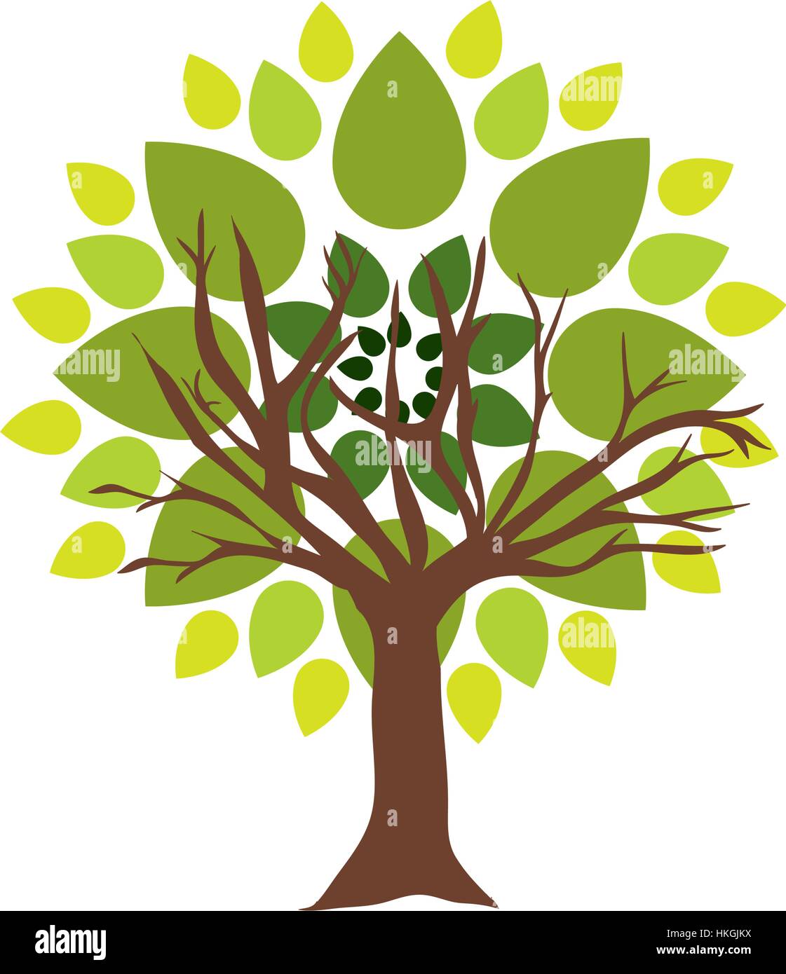 Tree natural ecology icon vector illustration graphic design Stock ...