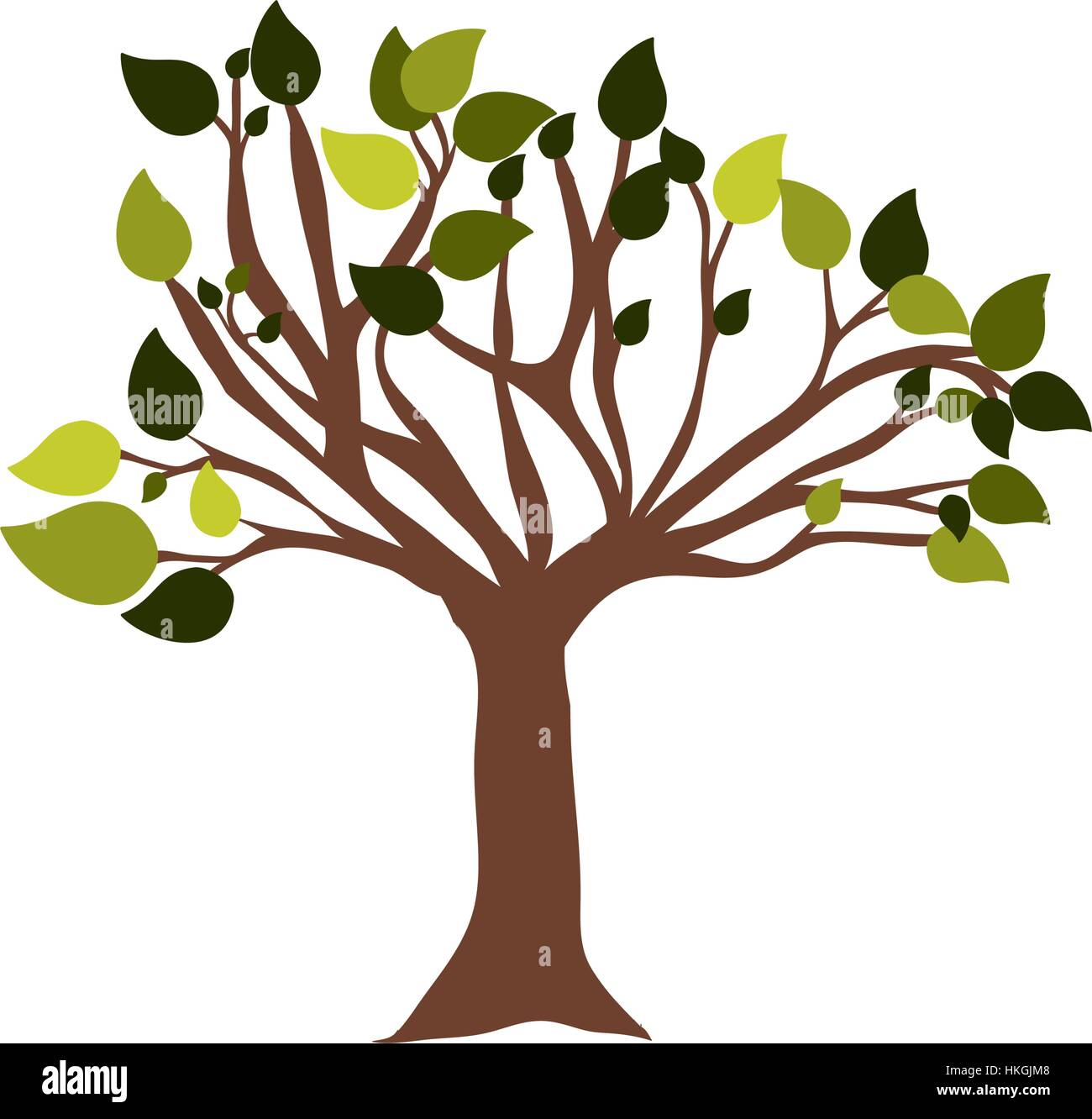 Tree natural ecology icon vector illustration graphic design Stock ...
