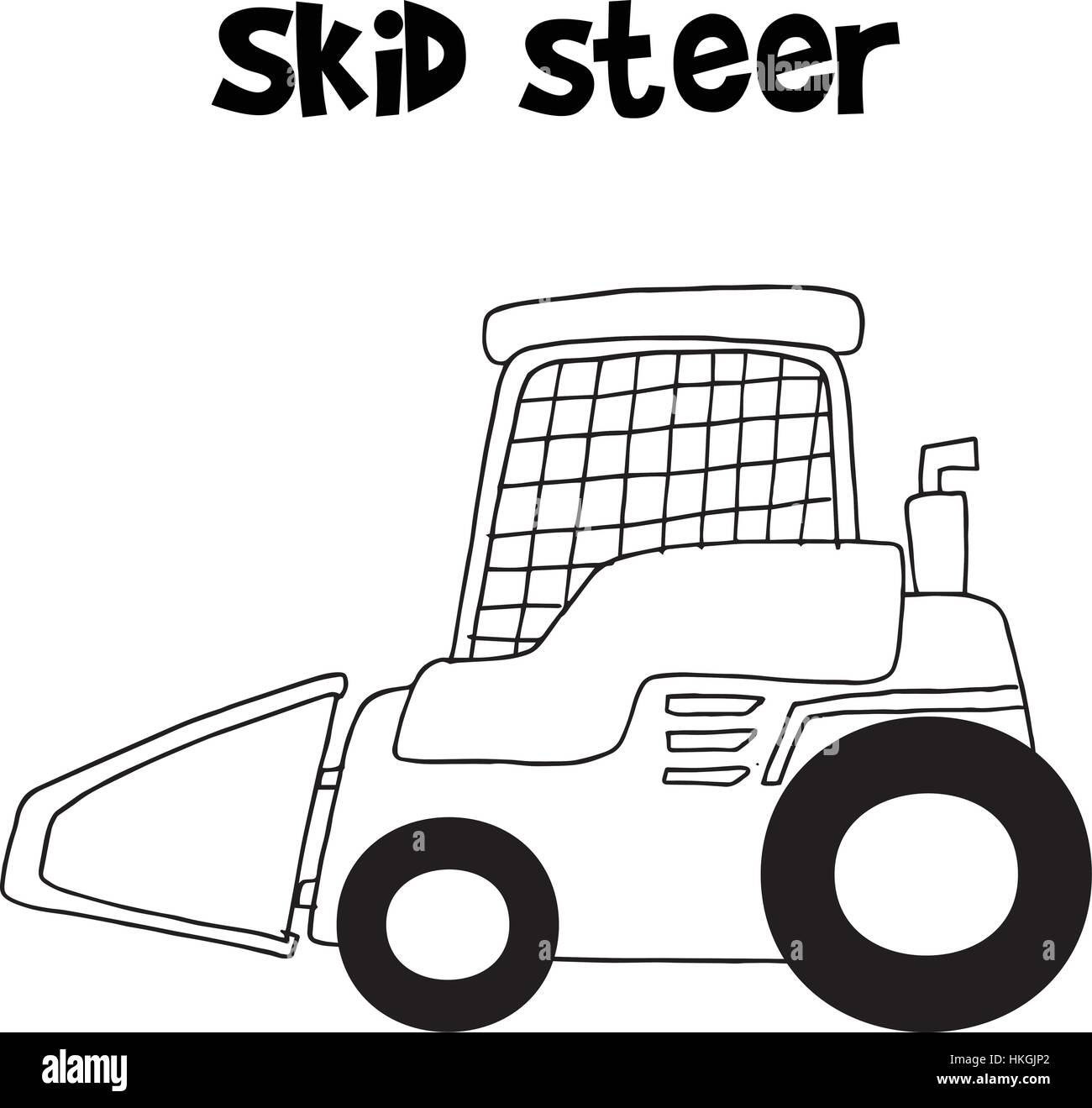 Cartoon Skid Steer High Resolution Stock Photography and Images - Alamy