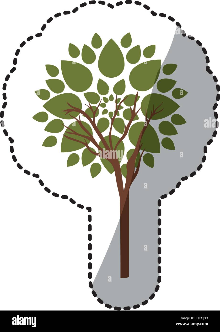 Tree natural ecology icon vector illustration graphic design Stock ...