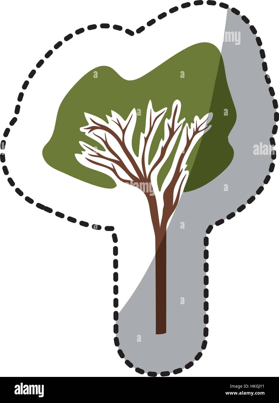 Tree natural ecology icon vector illustration graphic design Stock ...