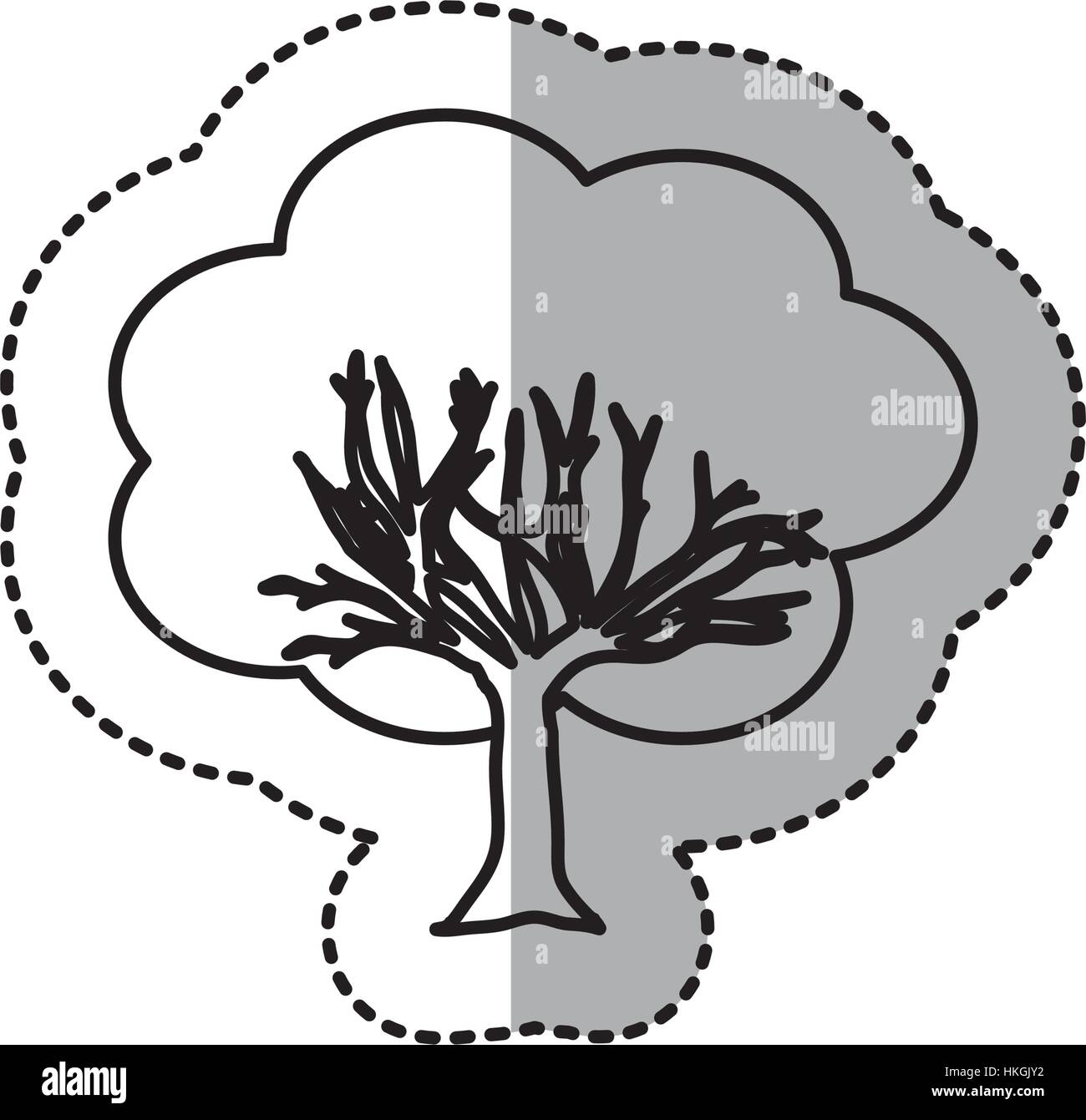Tree natural ecology icon vector illustration graphic design Stock ...