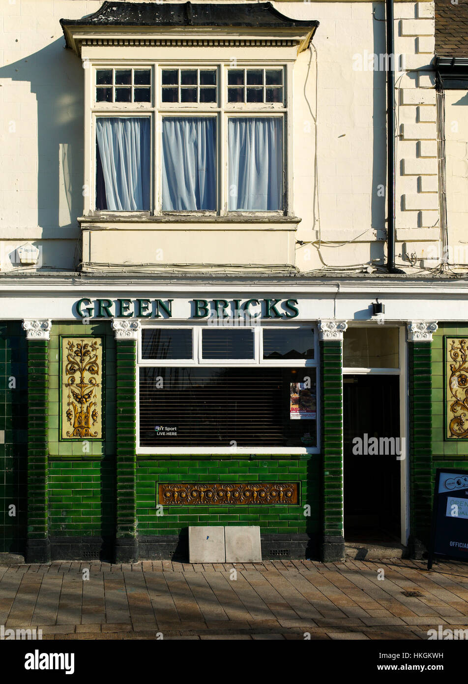 Hull City of Culture, Green Bricks Pub Stock Photo