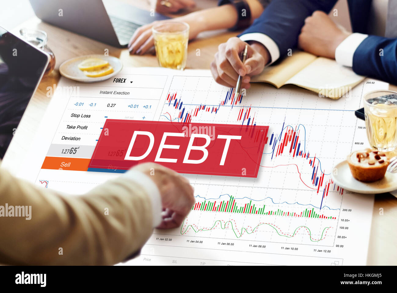 Debt Obligation Banking Finance Loan Money Concept Stock Photo Alamy