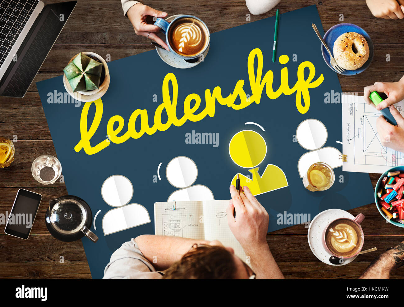 Partnership Corporate Team Leader Font Concept Stock Photo - Alamy