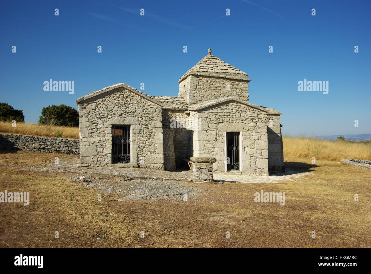 Cossoine, Sardinia. Santa Maria Iscalas church X century Stock Photo