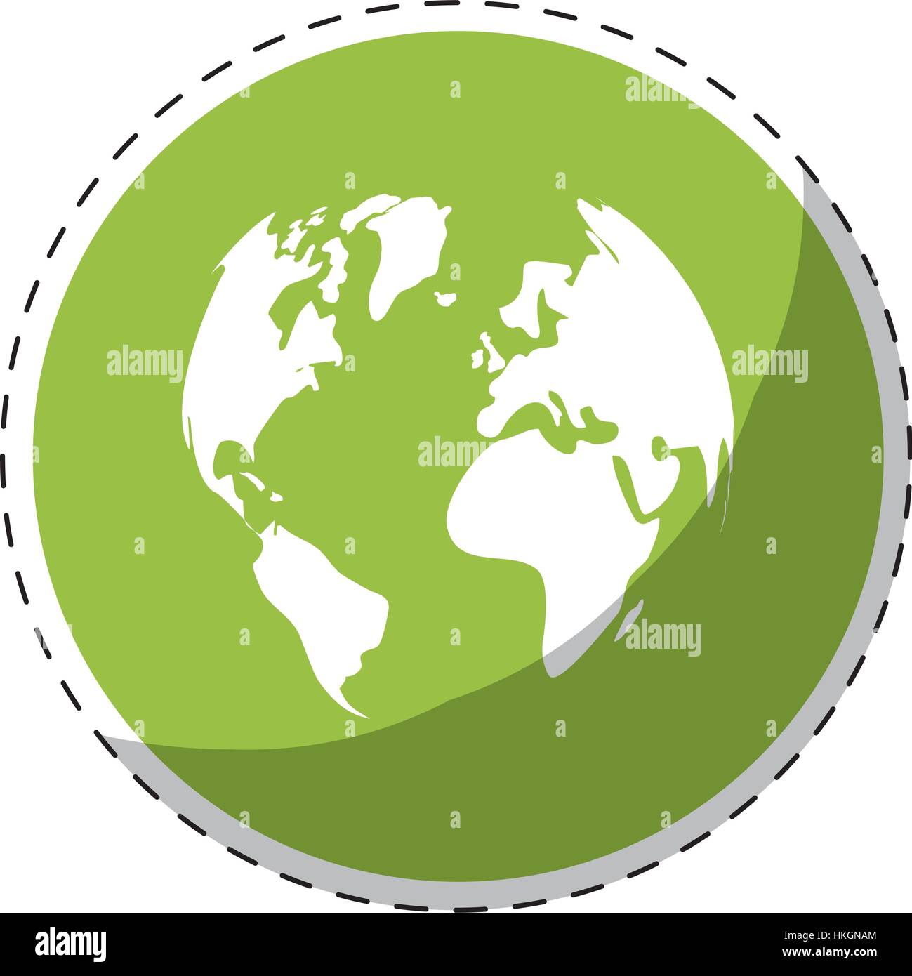 green planet earth icon image vector illustration design Stock Vector ...