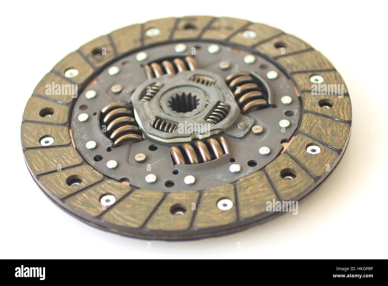 Car clutch on white background closeup Stock Photo Alamy