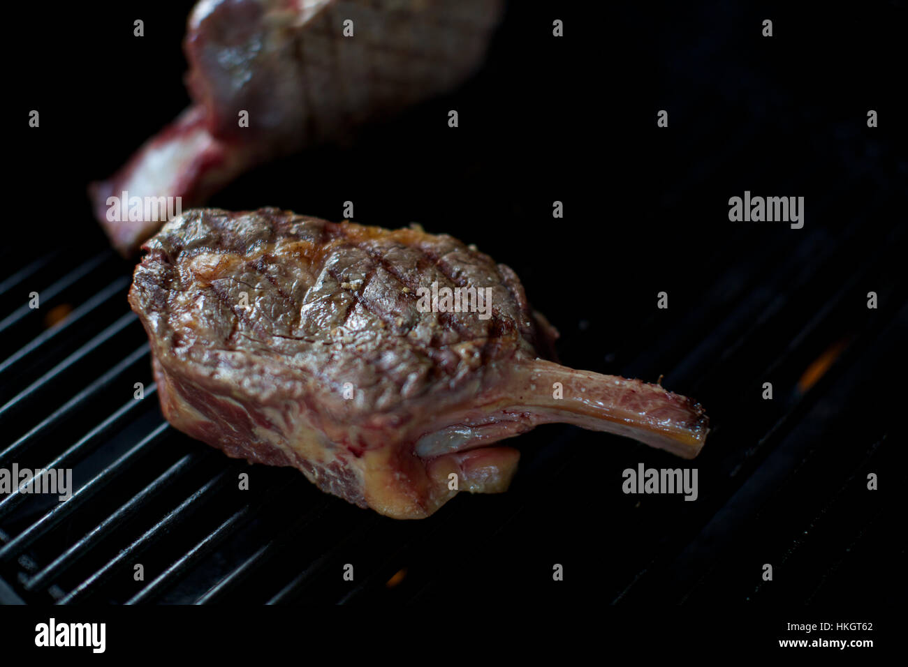 cote de boeuf beef steak cooking on barbecue. grill, temptation, meat, food  Stock Photo - Alamy