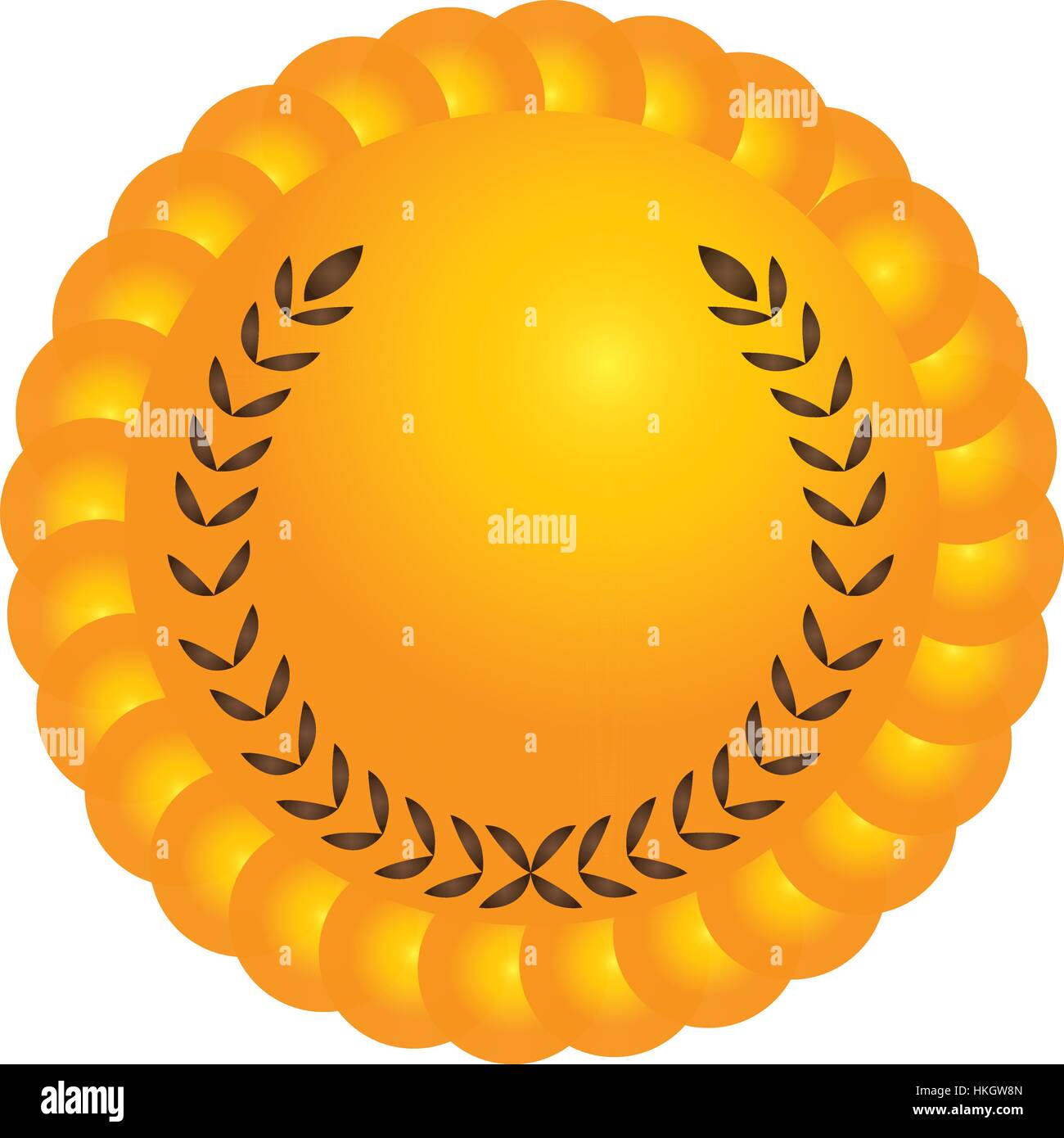 Isolated golden medal Stock Vector Image & Art - Alamy