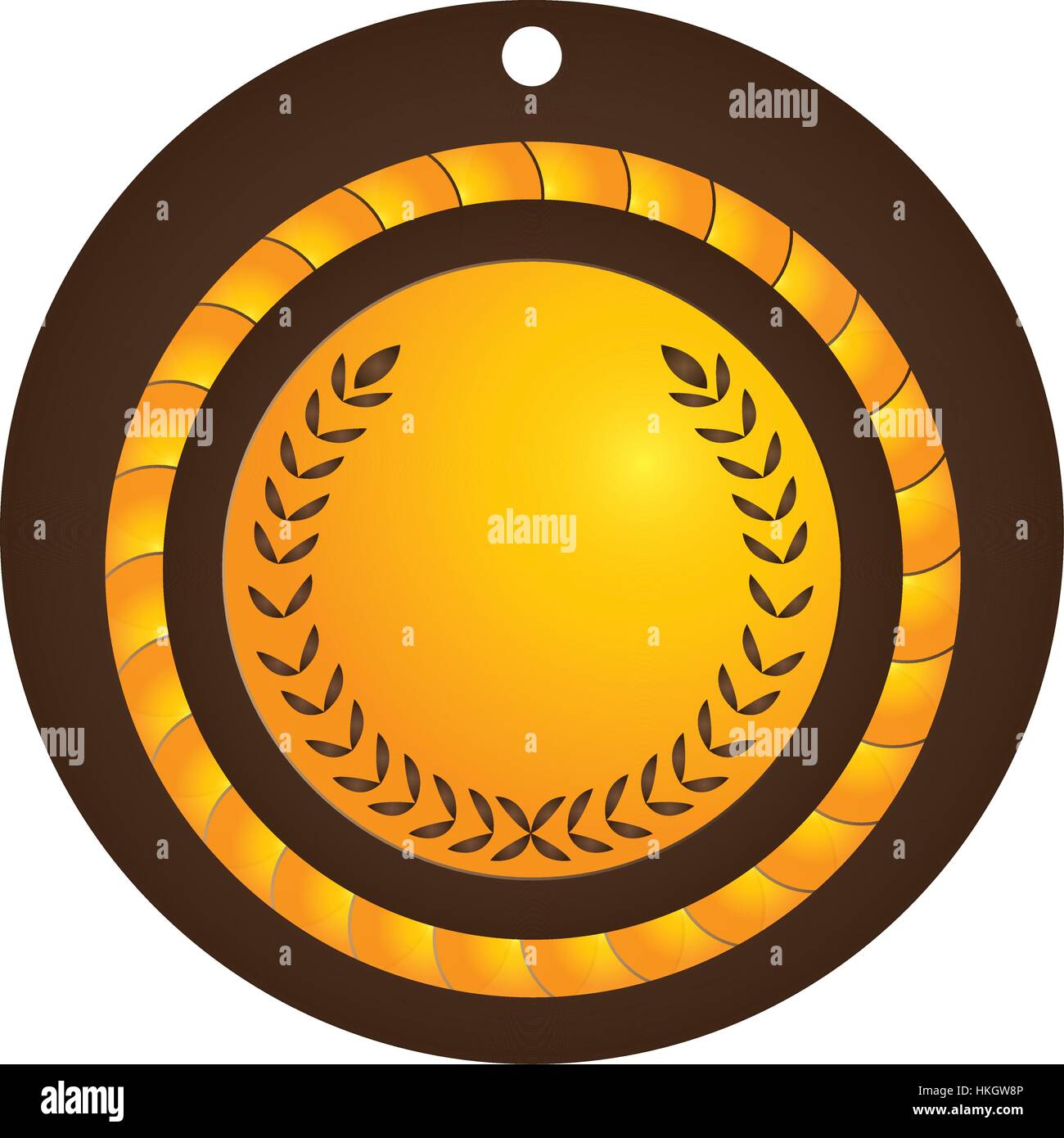 Isolated golden medal Stock Vector Image & Art - Alamy