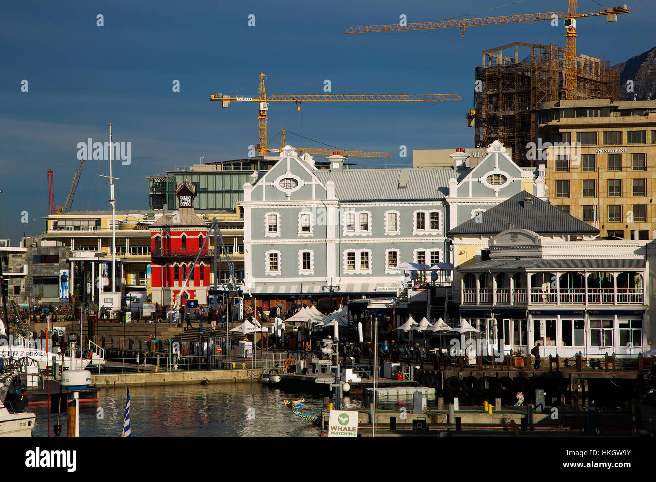 Restaurants and shops at Victoria & Alfred Waterfront, Cape Town, South