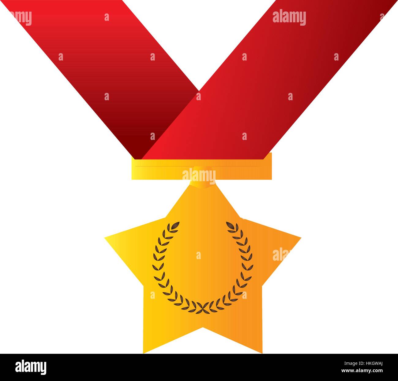 Isolated golden medal Stock Vector Image & Art - Alamy