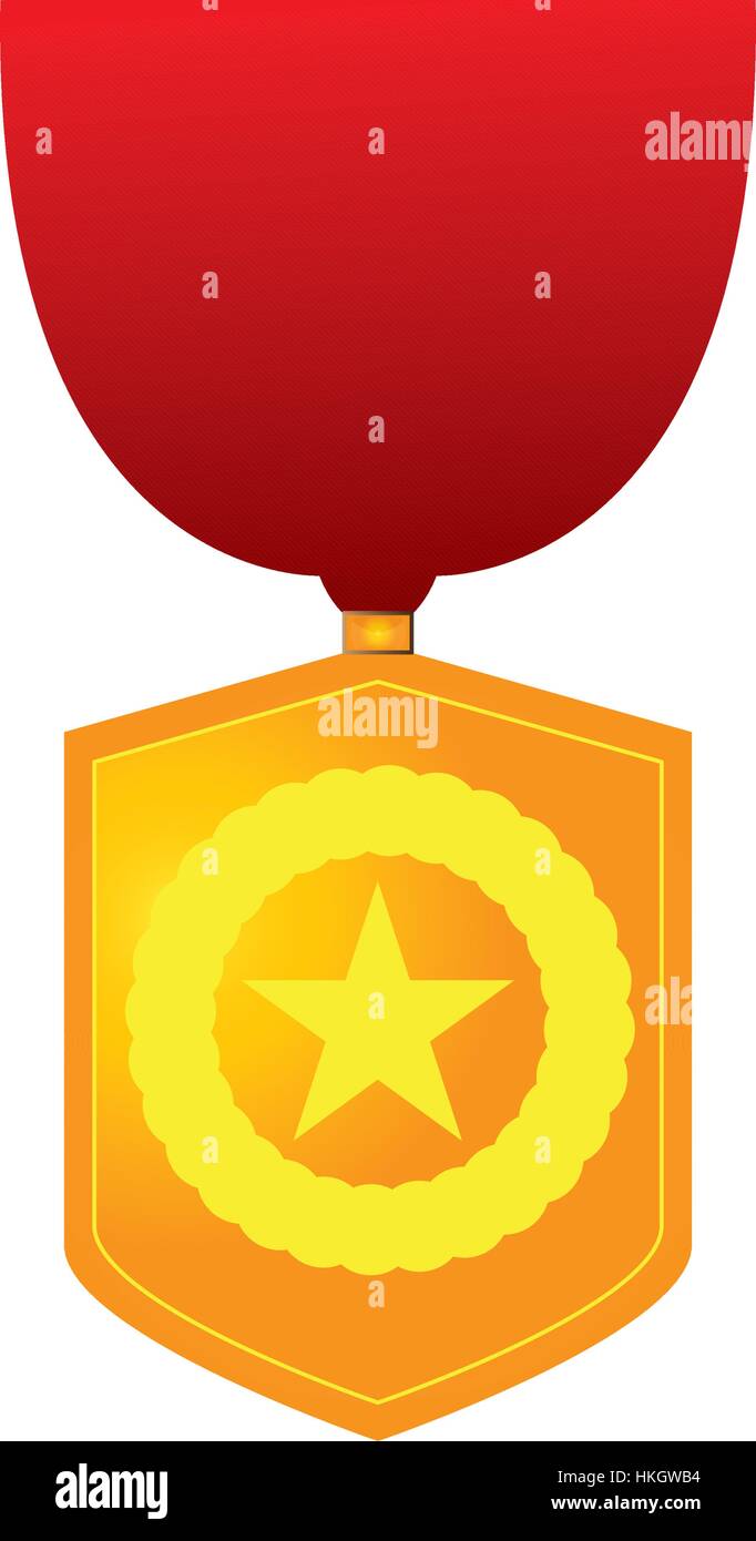 Isolated golden medal Stock Vector Image & Art - Alamy