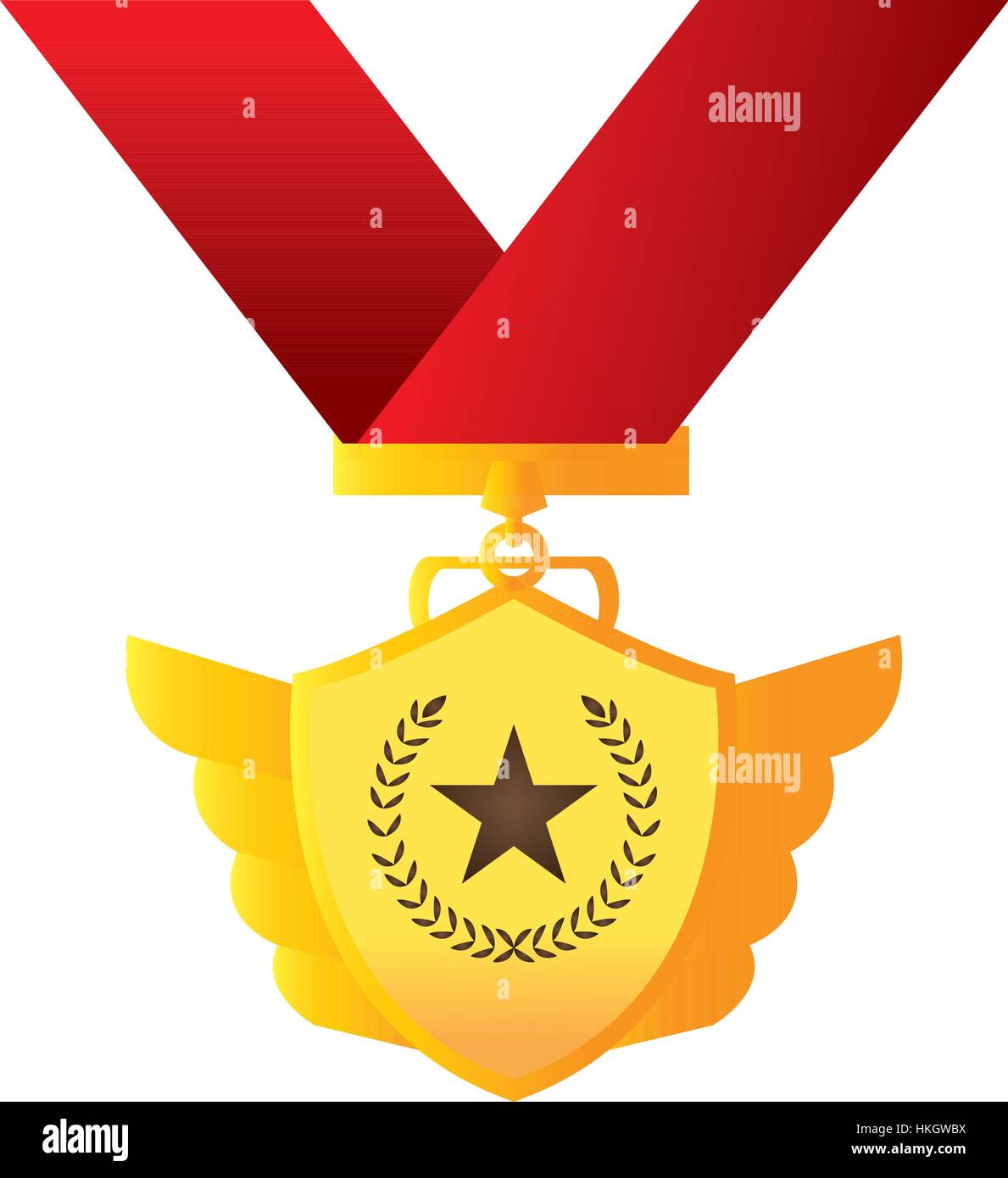 Isolated golden medal Stock Vector Image & Art - Alamy