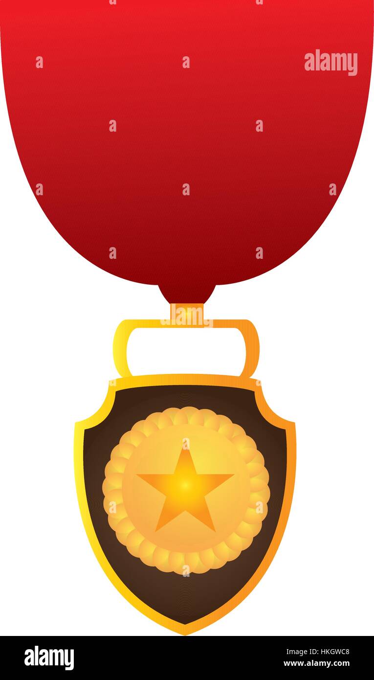 Isolated golden medal Stock Vector Image & Art - Alamy