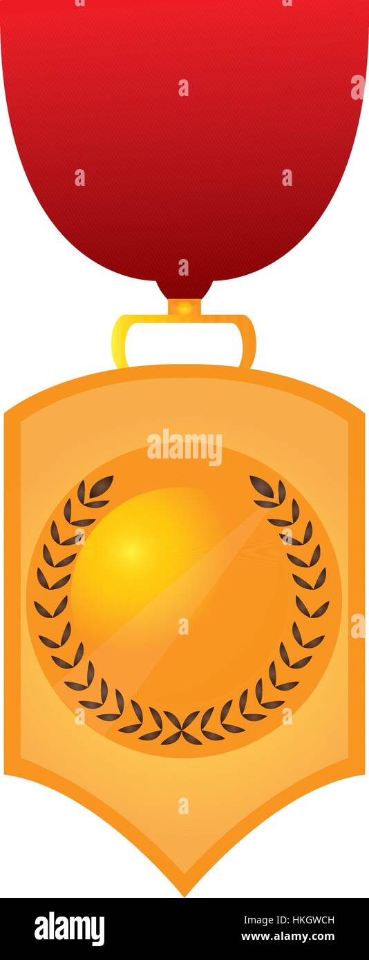 Isolated golden medal Stock Vector Image & Art - Alamy