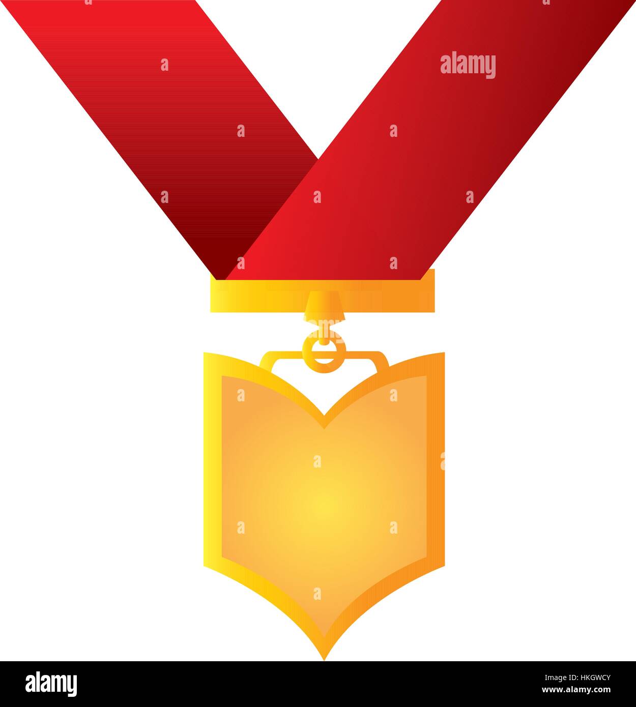 Isolated golden medal Stock Vector Image & Art - Alamy